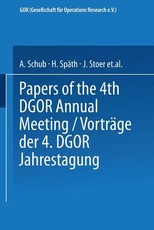 VortrÃ¤ge Der Jahrestagung 1974 Dgor Papers of the Annual Meeting