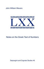 Notes on the Greek Text of Numbers