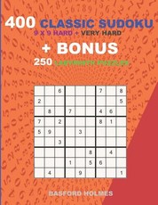 400 classic sudoku 9 x 9 HARD - VERY HARD LEVELS + BONUS 250 Labyrinth puzzles