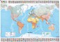 The World. Sieninis politinis žemėlapis, laminuotas 1:28 500 000