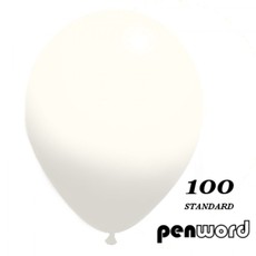 Balionai 12" Penword 100vnt balti