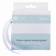 Lipni Velcro juosta 15mm x 5m balta
