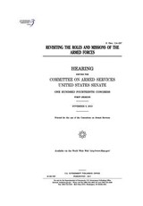 Revisiting the roles and missions of the armed forces