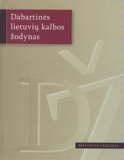 Dabartinės lietuvių kalbos žodynas VII leidimas