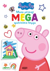 Kiaulytė Pepa. Mano pirmoji mega spalvinimo knyga