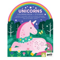 Unicorns Coloring Book + Stickers