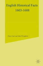 English Historical Facts, 1603-1688