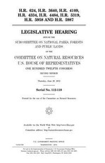 H.R. 624, H.R. 3640, H.R. 4109, H.R. 4334, H.R. 4484, H.R. 5319, H.R. 5958, and H.R. 5987