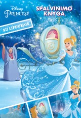 Princesė. Spalvinimo knyga su lipdukais