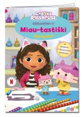 Gabby‘s Dollhouse. Užduotėlės su lipdukais