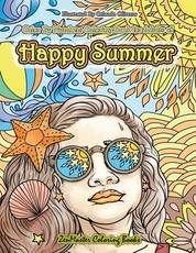 Color By Numbers Coloring Book for Adults of Happy Summer