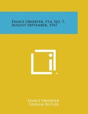 Dance Observer, V14, No. 7, August-September, 1947