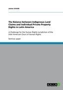 Schildt, J: Balance between Indigenous Land Claims and Indiv