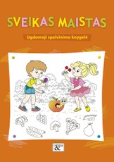 Ugdomoji spalvinimo knygelė „Sveikas maistas“