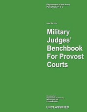 Military, Judges Bench Book For Provost Courts