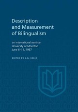 Description and Measurement of Bilingualism