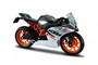 Maisto motociklo modelis KTM RC 390 1:18 su stoveliu