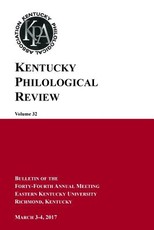 Kentucky Philological Review, vol. 32