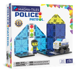 MAGNA-TILES Magnetinis konstruktorius „Policijos patrulis“, 20 det. MAGNA-TILES Magnetinis konstruktorius „Policijos patrulis“, 20 det.
