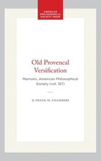 Old Provencal Versification