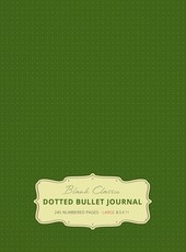 Large 8.5 x 11 Dotted Bullet Journal (Moss Green #14) Hardcover - 245 Numbered Pages