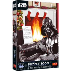 TREFL STAR WARS  Premium Plus Dėlionė „Kalėdos su Dartu Veideriu“ 1000 det.