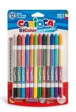 Flomasteriai dvipusiai Bi-Color CARIOCA 12=24 sp.