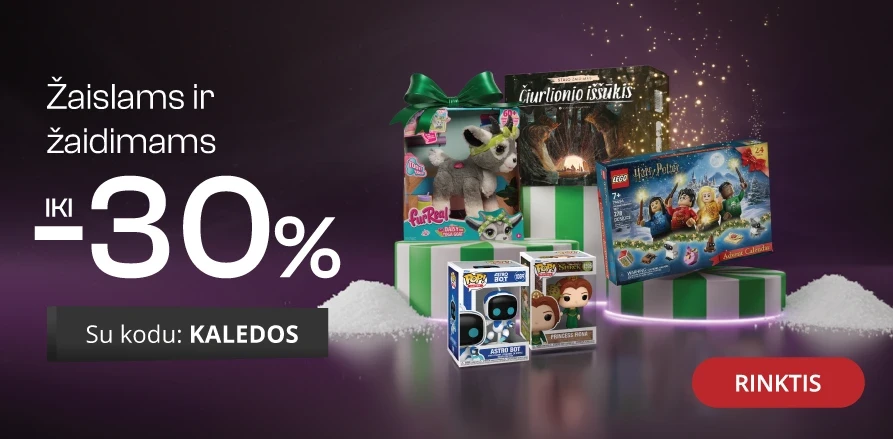 Žaislams ir žaidimams - extra nuolaidos iki -30%