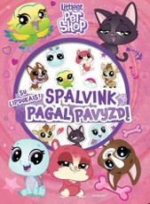 Littlest Pet Shop. Mažųjų gyvūnėlių krautuvė. Spalvink pagal pavyzdį
