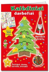 Kalėdiniai darbeliai. Užduotėlės su lipdukais