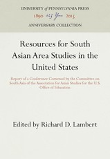 Resources for South Asian Area Studies in the United States