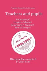 Teachers and Pupils. 7 Discographies. Elisabeth Schwarzkopf, Maria Ivogun (Ivogun), Maria Cebotari, Meta Seinemeyer, Ljuba Welitsch, Rita Streich, Ern