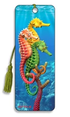 3D knygos skirtukas „Jūrų arkliukai”