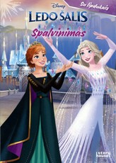 Ledo šalis. Spalvinimas su lipdukais