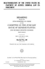 Reauthorization of the United States Department of Justice