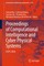 Proceedings of Computational Intelligence and Cyber Physical Systems