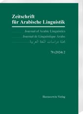 Zeitschrift für Arabische Linguistik 78 (2024) 2