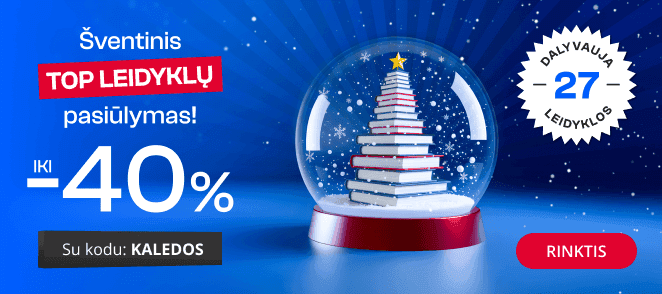 TOP leidyklų šventinis pasiūlymas - extra nuolaidos iki -40%!