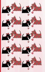 Scottish Tartan Terrier Dogs Pattern