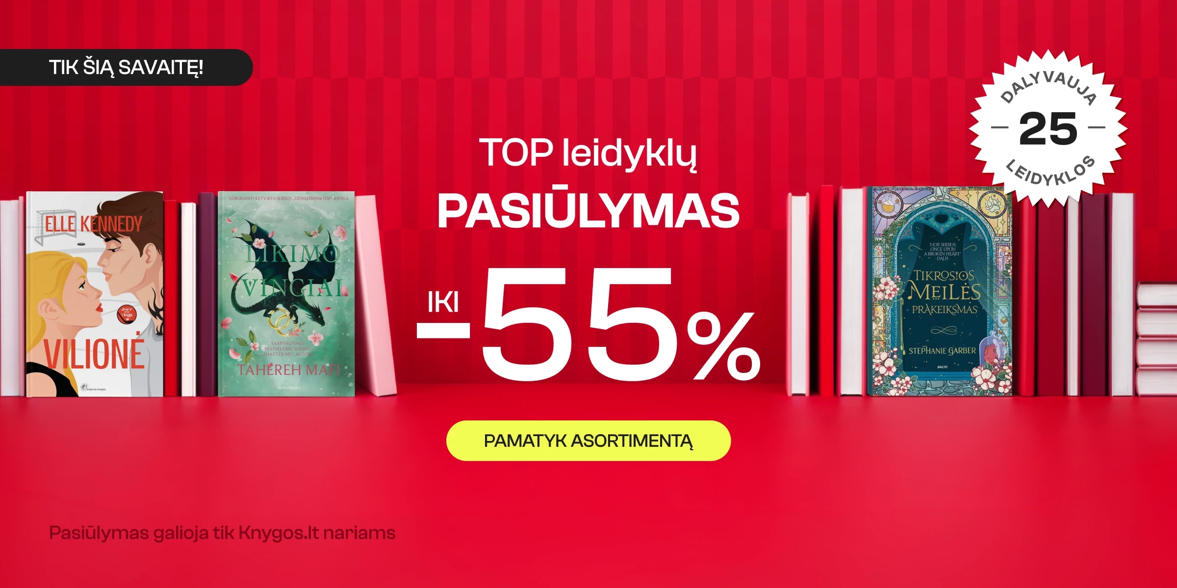 TOP LEIDYKLŲ KNYGOMS iki -55%!