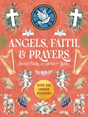 Angels, Faith & Prayers Sticker, Color & Activity Book