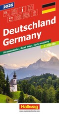 Hallwag Strassenkarte Deutschland 2027 1:750.000