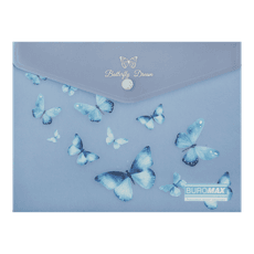 Aplankas-vokelis su spaustuku A5 ARABESKI su drugeliais