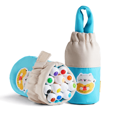 Nuplaunamos šilkinės kreidelės medžiaginiame dėkle JARMELO, 12 vnt., nuo 3 metų