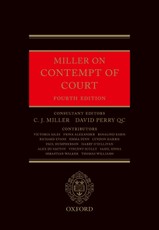Miller on Contempt of Court