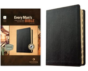 NLT Every Man's Bible, Filament Enabled (Leatherlike, Crossmark Black, Indexed, Red Letter)