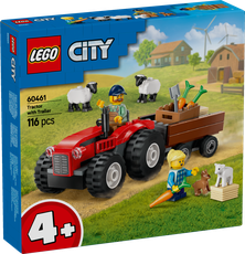 LEGO City Red Farm Tractor with Trailer & Sheep