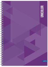 Knyga su spirale A5 80lap 70g lang UNICOLOR