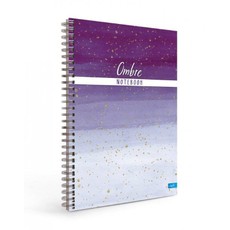 Sąsiuvinis su spirale A5 100lap 70g linija OMBRE