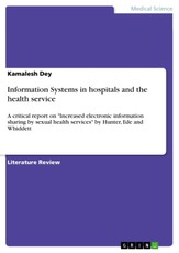 Information Systems in hospitals and the health service